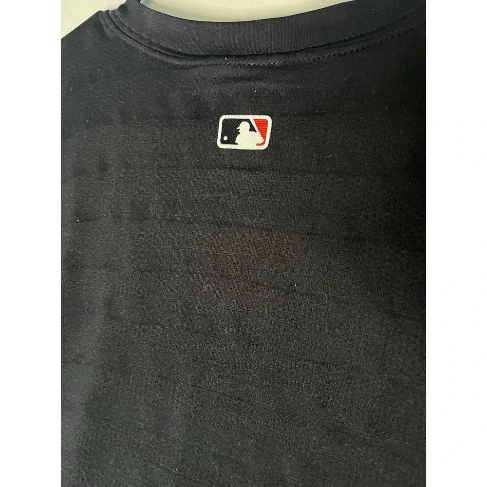 Nike Dri Fit Cleveland Guardians T Shirt Men's XL Blue Short Sleeve MLB Baseball